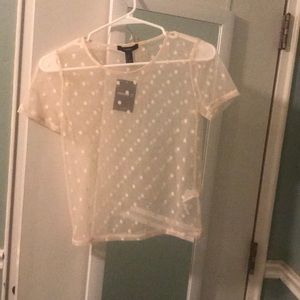 FOREVER 21 mesh crop top!